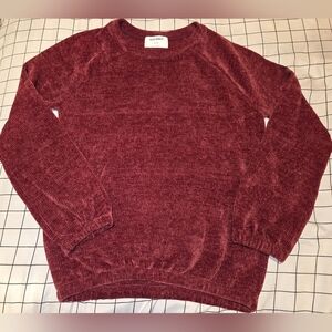 Old Navy Women's Burgundy Crew Neck Sweater